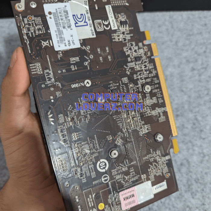 کارت گرافیک Radeon R7 250 1GD5 OC کارکرده msi